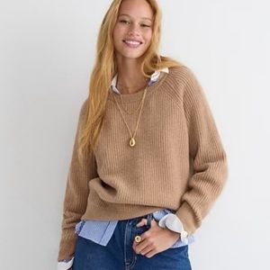 J.Crew Rib Cashmere Oversized Crew